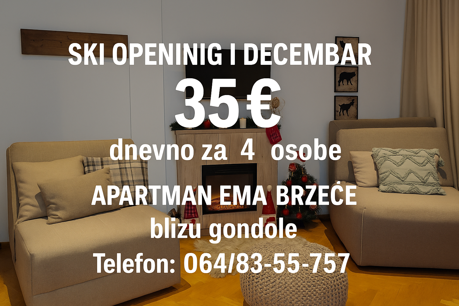 Apartman Ema, Kopaonik - Brzeće, BLIZU GONDOLE Kopaonik-Brzeće