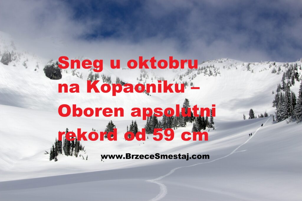 Sneg u oktobru na Kopaoniku